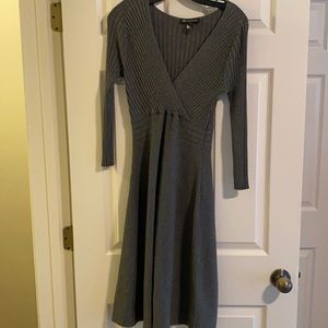 Gray knitted dress, size medium